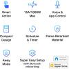 image:imageTPLink Tapo Apple HomeKit Smart Plug Mini Compact Design 15A1800W Max Super Easy Setup Works with Siri Alexa amp Google Home UL Certified 24G WiFi Only White Tapo P1254Pack2Pack
