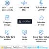 image:imageTPLink Tapo Matter Compatible Smart Plug Mini Compact Design 15A1800W Max Super Easy Setup Works with Apple Home Alexa amp Google Home UL Certified 24G WiFi Only White Tapo P125MMatter Compatible