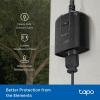image:imageTPLink Tapo Matter Outdoor Smart Plug 2 Individual Outlets IP65 Weather Resistance Works with Apple Home Alexa Google Home Long WiFi Range 24G WiFi Only ETL Certified Tapo P400M1Socket  Dimmer