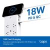 image:imageTPLink Tapo Smart Plug Outlet Extender Surge Protector 18W Fast Charging 3 Individual Smart Outlets 1x USBC amp 2X USBA Smart Night Light Works wApple HomeKit Alexa amp Google Home Tapo P306Apple Homekit Compatible