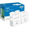 image:imageTPLink Tapo Apple HomeKit Smart Plug Mini Compact Design 15A1800W Max Super Easy Setup Works with Siri Alexa amp Google Home UL Certified 24G WiFi Only White Tapo P1254Pack4Pack