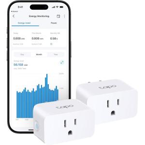 image:imageTPLink Tapo Matter Compatible Smart Plug Mini Compact Design 15A1800W Max Super Easy Setup Works with Apple Home Alexa amp Google Home UL Certified 24G WiFi Only White Tapo P125MMatter  Energy Monitoring
