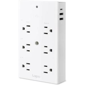 image:imageTPLink Tapo Smart Plug Outlet Extender Surge Protector 18W Fast Charging 3 Individual Smart Outlets 1x USBC amp 2X USBA Smart Night Light Works wApple HomeKit Alexa amp Google Home Tapo P306Apple Homekit Compatible