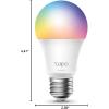 image:imageTPLink Tapo Smart Light Bulbs 16M Colors RGBW Dimmable Compatible with Alexa and Google Home A19 60W Equivalent 800LM CRIgt90 24GHz WiFi only No Hub Required Tapo L530E2Pack1 Pack