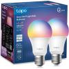 image:imageTPLink Tapo Smart Light Bulbs 16M Colors RGBW Dimmable Compatible with Alexa and Google Home A19 60W Equivalent 800LM CRIgt90 24GHz WiFi only No Hub Required Tapo L530E2Pack2 Pack