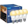 image:imageTapo TPLink Smart Light Bulbs  Natural Daylight Dimmable Compatible wAlexa and Google Home A60 BulbE27 Base 60W Equivalent 800LM CRIgt90 24GHz WiFi Only No Hub Required L520E4Pack800lm 2700k Soft White