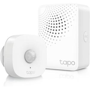 image:imageTPLink Motion Sensor Starter Kit Motion Sensor T100  Hub H100 Long Battery Life Wide Range Detection Adjustable Sensitivity RealTime Notification Smart ActionMotion Sensor  Hub Bundle