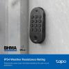 image:imageTapo Smart WiFi Deadbolt Door Lock  Keyless Tactile Buttons Customized Access with inApp Monitoring AutoLock IP54 Weatherproof BHMA Grade 3 Compatible with Standard Door Sizes Tapo DL100Fingerprint
