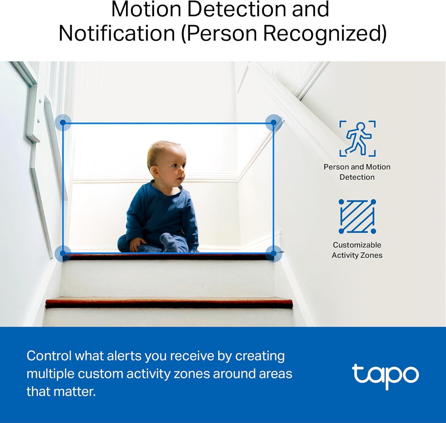 image:imageTapo 1080p IndoorOutdoor Security Camera  Free PersonMotionBaby Cry Detection Color Night Vision IP65 Weatherproof SDCloud Storage Works wAlexa amp Google Home HybridCamBlack