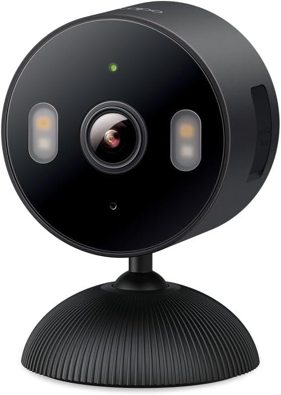 image:imageTapo 1080p IndoorOutdoor Security Camera  Free PersonMotionBaby Cry Detection Color Night Vision IP65 Weatherproof SDCloud Storage Works wAlexa amp Google Home HybridCamBlack