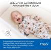 image:imageTapo 1080p IndoorOutdoor Security Camera  Free PersonMotionBaby Cry Detection Color Night Vision IP65 Weatherproof SDCloud Storage Works wAlexa amp Google Home HybridCamWhite