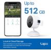 image:imageTapo 2K IndoorOutdoor Wired Security Camera  Works as a Baby Monitor amp Pet Camera PersonMotionBaby Cry Detection 2Way Audio Siren SubscriptionFree Local Storage or Optional Cloud C113White