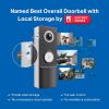 image:imageTapo 2K Wireless Smart Video Doorbell with Chime  160 UltraWide ViewPerson Detection Ring Call 2Way Audio SubscriptionFree Local StorageOptional Cloud Motion Only Alert D210Battery or Hardwired  2K 4MP