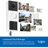 image:imageTapo 2K Wireless Smart Video Doorbell with Chime  160 UltraWide ViewPerson Detection Ring Call 2Way Audio SubscriptionFree Local StorageOptional Cloud Motion Only Alert D210Battery Only  2K 3MP