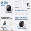 image:imageTPLink Tapo 2K QHD PanTilt WiFi Camera  Apple HomeKit  Physical Privacy Mode  Color Night Vision  Motion Tracking  2Way Audio  LocalCloud Storage  Works wAlexaampGoogle Home  Tapo C2252K QHD