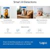 image:imageTPLink Tapo 2K QHD PanTilt WiFi Camera  Apple HomeKit  Physical Privacy Mode  Color Night Vision  Motion Tracking  2Way Audio  LocalCloud Storage  Works wAlexaampGoogle Home  Tapo C2252K QHD