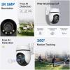 image:imageTapo 2K Outdoor Wired PanTilt Security WiFi Camera 360 View Motion Tracking Works wAlexa amp Google Home Color Night Vision Free AI Detection Cloud amp SD Card Storageup to 512GB Tapo C510W3K 5MP