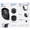image:imageTapo 2K Outdoor Wired PanTilt Security WiFi Camera 360 View Motion Tracking Works wAlexa amp Google Home Color Night Vision Free AI Detection Cloud amp SD Card Storageup to 512GB Tapo C510W2K