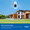 image:imageTapo 2K Outdoor Wired PanTilt Security WiFi Camera 360 View Motion Tracking Works wAlexa amp Google Home Color Night Vision Free AI Detection Cloud amp SD Card Storageup to 512GB Tapo C510W1080P