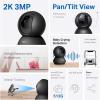 image:imageTapo TPLink 2K Pan Tilt Security Camera for Baby Monitor Dog Camera wMotion Detection 2Way Audio Siren Night Vision Cloud ampSD Card Storage Up to 256 GB Works with Alexa amp Google Home C210Black