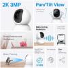 image:imageTapo TPLink 2K Pan Tilt Security Camera for Baby Monitor Dog Camera wMotion Detection 2Way Audio Siren Night Vision Cloud ampSD Card Storage Up to 256 GB Works with Alexa amp Google Home C210White