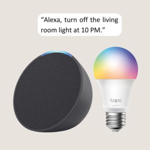 image:imageEcho Pop with TPLink Tapo Smart Color Bulb