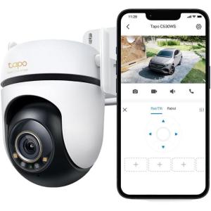 image:imageTapo 2K Outdoor Wired PanTilt Security WiFi Camera 360 View Motion Tracking Works wAlexa amp Google Home Color Night Vision Free AI Detection Cloud amp SD Card Storageup to 512GB Tapo C510W3K 5MP