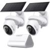 image:imageTapo 4K Complete Outdoor Security Camera Bundle SolarPowered Spot MagCam  360 PTZ Cam wSmart Home Hub H500  Wireless Battery Cameras PanTilt 247 Capture Free PersonVehicle DetectionSolar Cam 4K x2  Smart Hub