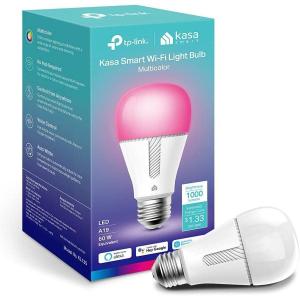 image:imageKasa Smart Light Bulbs 1000 Lumens High Brightness 16M Color Changing Dimmable Smart WiFi Light Bulb Compatible with Alexa and Google Home A19 24GHz WiFi only No Hub Required KL1351 Pack