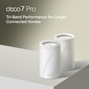 image:imageTPLink Deco 7 BE25 DualBand BE5000 WiFi 7 Mesh WiFi System  4Stream 5 Gbps 240 Mhz  Covers up to 6600 SqFt  2X 25G Ports Wired Backhaul  VPNMLO AIRoaming HomeShield 3Pack2 Pack