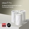 image:imageTPLink Deco 7 BE25 DualBand BE5000 WiFi 7 Mesh WiFi System  4Stream 5 Gbps 240 Mhz  Covers up to 6600 SqFt  2X 25G Ports Wired Backhaul  VPNMLO AIRoaming HomeShield 3Pack3 Pack