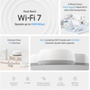 image:imageTPLink Deco 7 BE25 DualBand BE5000 WiFi 7 Mesh WiFi System  4Stream 5 Gbps 240 Mhz  Covers up to 6600 SqFt  2X 25G Ports Wired Backhaul  VPNMLO AIRoaming HomeShield 3Pack3 Pack