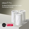 image:imageTPLink Deco 7 Pro BE63 TriBand WiFi 7 BE10000 Whole Home Mesh System  6Stream 10 Gbps 4x25G Ports Wired Backhaul 4X Smart Internal Antennas VPN HomeShield Free Expert Support 3PackWiFi 7  25G Port