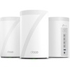 image:imageTPLink Deco 7 Pro BE63 TriBand WiFi 7 BE10000 Whole Home Mesh System  6Stream 10 Gbps 4x25G Ports Wired Backhaul 4X Smart Internal Antennas VPN HomeShield Free Expert Support 3PackWiFi 7  25G Port