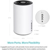image:imageTPLink Deco 7 Pro BE63 TriBand WiFi 7 BE10000 Whole Home Mesh System  6Stream 10 Gbps 4x25G Ports Wired Backhaul 4X Smart Internal Antennas VPN HomeShield Free Expert Support 3PackWiFi 6E  1G Port