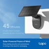 image:imageTapo SolarCam 1080p Outdoor Wireless Security Camera Battery Power with Solar Person Detection SubscriptionFree Local StorageOptional Cloud Works with Alexa amp Google Assistant C402 KIT3PackBlack