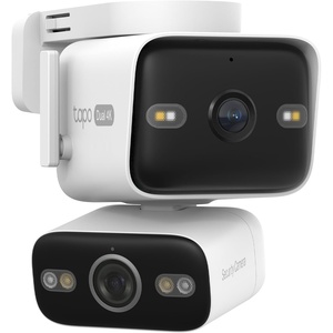 image:imageTapo 4K Outdoor Dual Lens PanTilt PoEDC Wired Security Camera  170 WideAngle  8mm Zoom Lens Free PersonVehicle Detect 360 View SubscriptionFree SD Storage or Optional Cloud  C575D